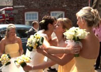 Samara & Mike wedding video customer in Brecon Powys